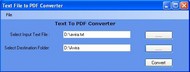 Text To PDF Converter Tool screenshot